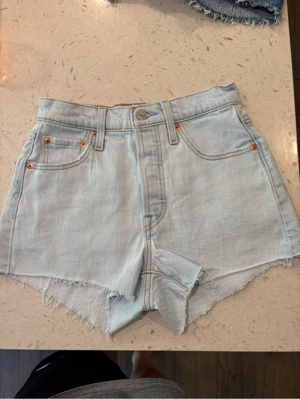 Levi’s High Rise Cut-off Jean Shorts